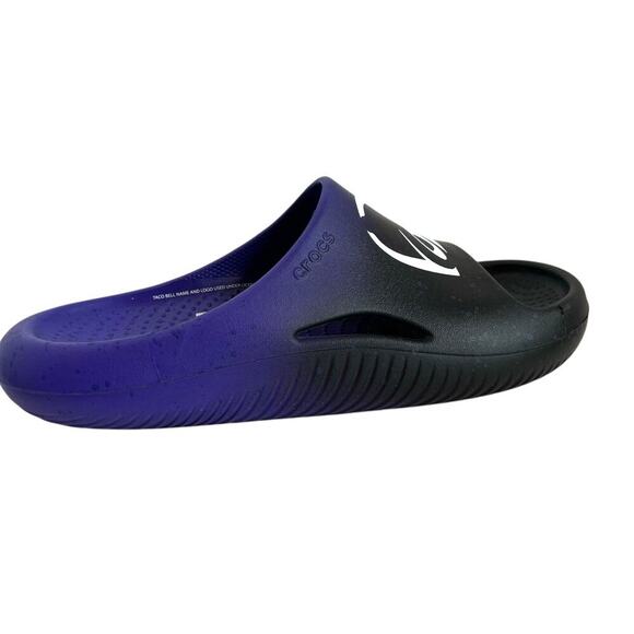CROCS Taco Bell x Crocs Mellow Slide Live Mas in Ultra Violet & Black Size 7 - Picture 12 of 16